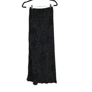 NWT Socialite Black/ White Polka Dot Pencil Midi Skirt Women's Size XS